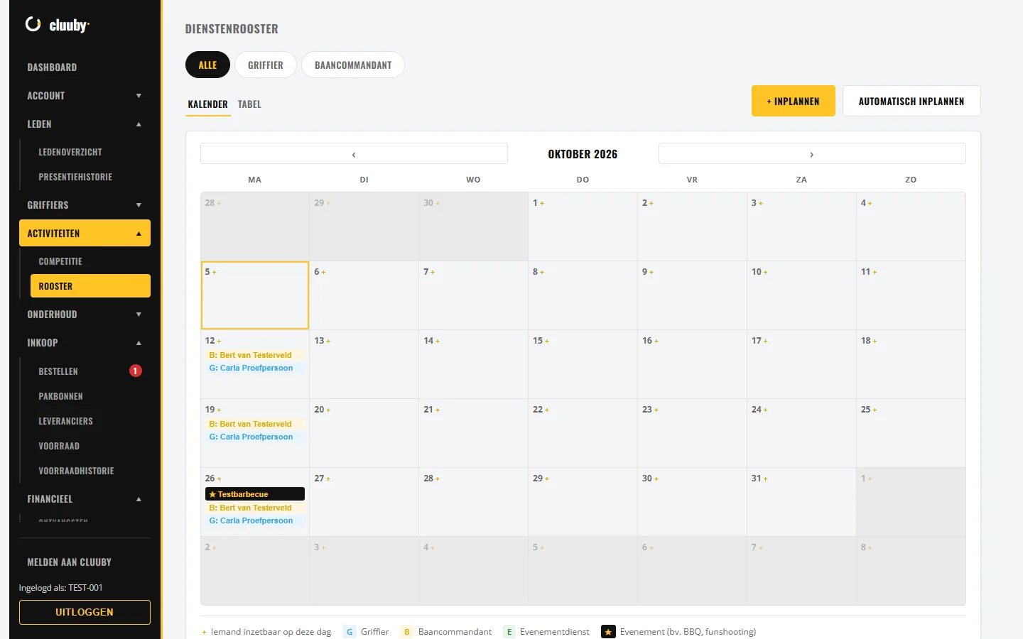 Dienstenrooster